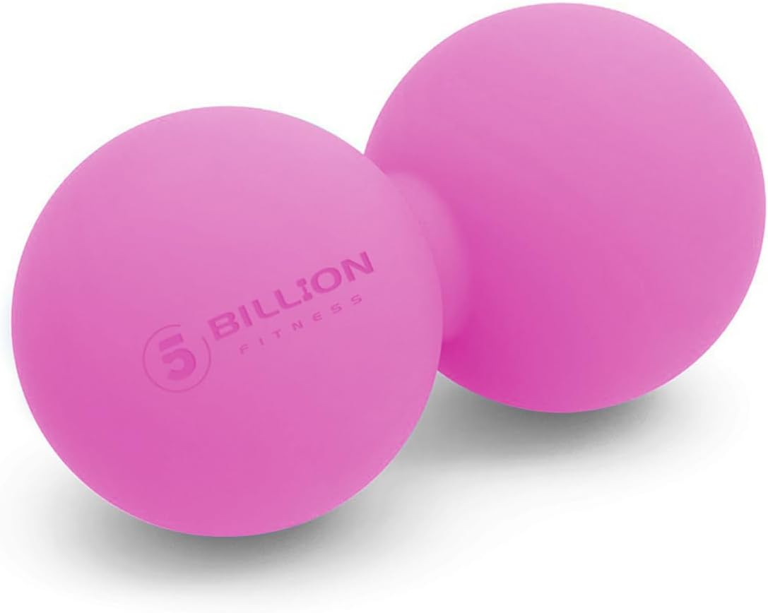 5BILLION FITNESS Double Lacrosse Massage Ball for Physical Therapy and Myofascial Release