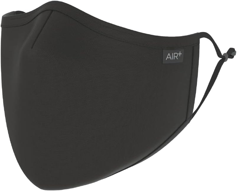 AIR+ Reusable Face Mask, Multi-Layer, Washable, Breathable, Anti-fog for Glasses
