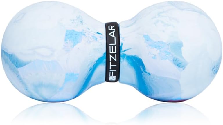 FITZELAR Double Lacrosse Massage Ball for Myofascial Release and Trigger Point Therapy
