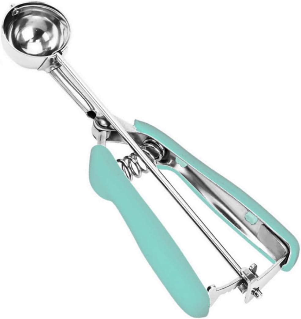 Ice Cream Scoop, 18/8 Stainless Steel Cookie Scoop, Cookie Scoops for Baking, 2 Tbsp/ 30 ml/ 1 oz Cookie Dough Scoop, Ice Cream Scooper with Trigger Release, Cookie Scooper for Baking