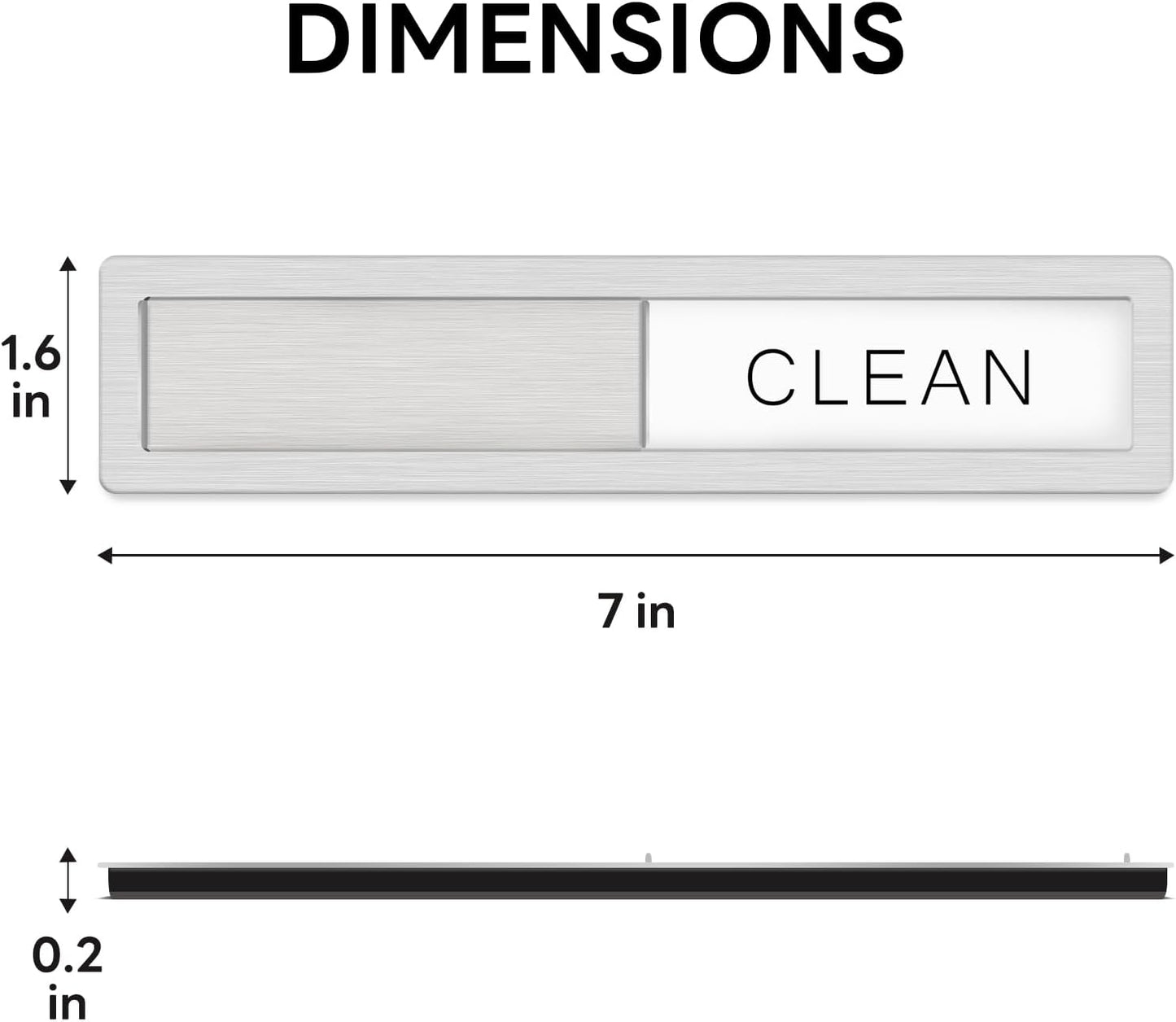 KitchenTour Dishwasher Magnet Clean Dirty Sign, Premium Stainless Steel Clean Dirty Magnet for Dishwasher Funny, Strong Magnet Non-Scratch Dishwasher Sign Kitchen Decor and Accessories