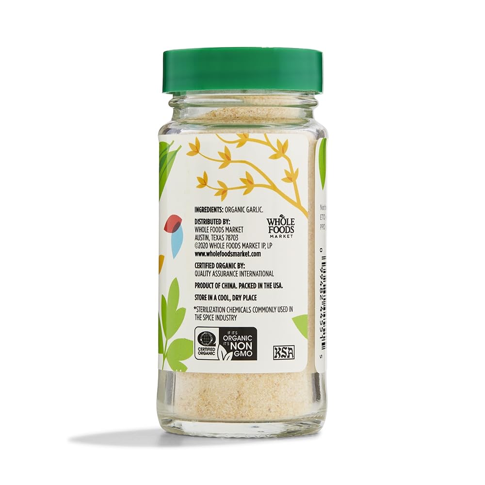 365 by Whole Foods Market Organic Garlic Granules, 2.57 Oz Convenient Seasoning