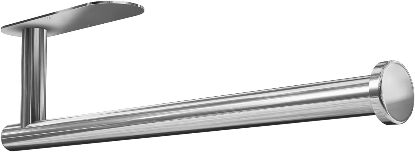DEKAVA Paper Towel Holder Under Cabinet Wall Mount for Kitchen Paper Towel, Self-Adhesive Paper Towel Bar, Paper Towel Rack, Stainless Steel 13 inch