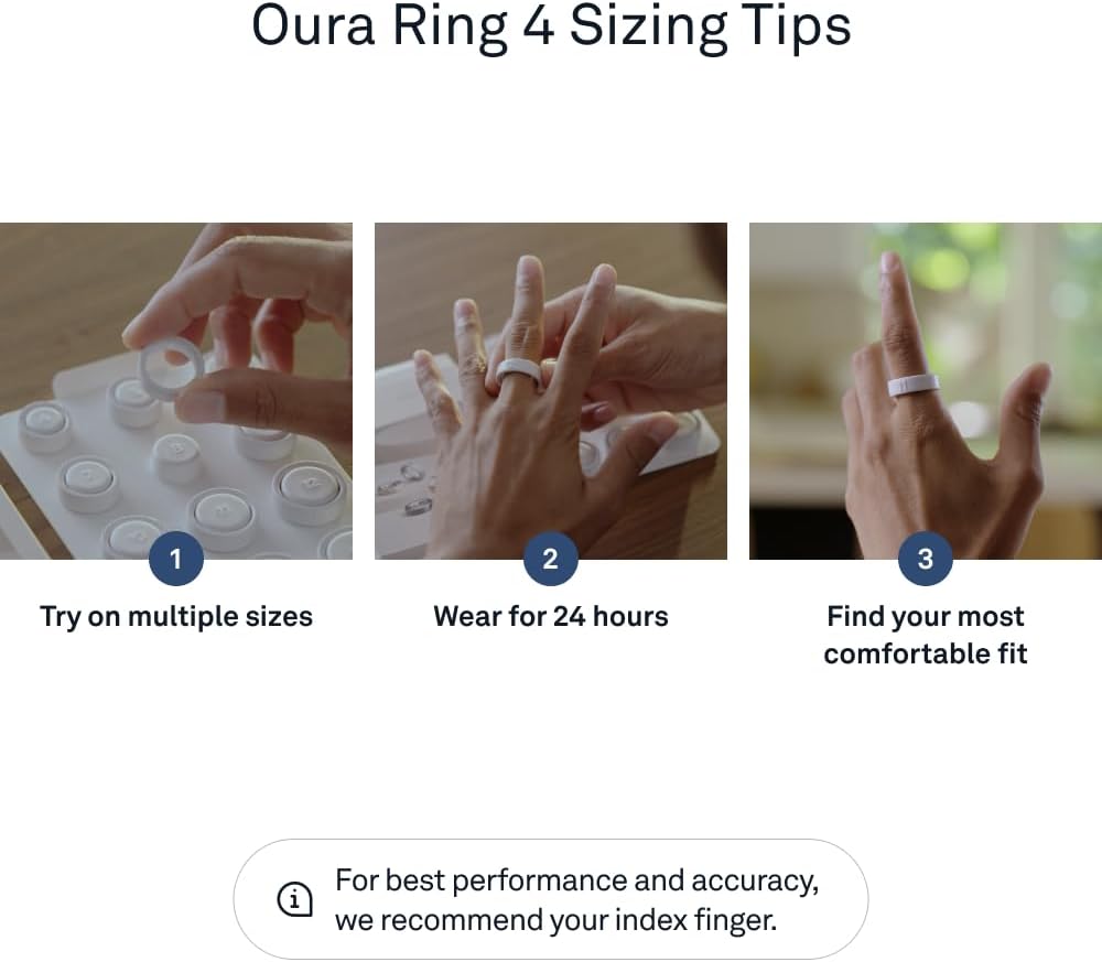 Oura Ring 4 Silver Size 9 Sleep Activity Tracker with AI Advisor