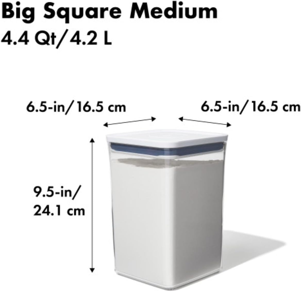 OXO Good Grips POP Container - 4.4 Qt/4.2 L, Airtight Food Storage Containers