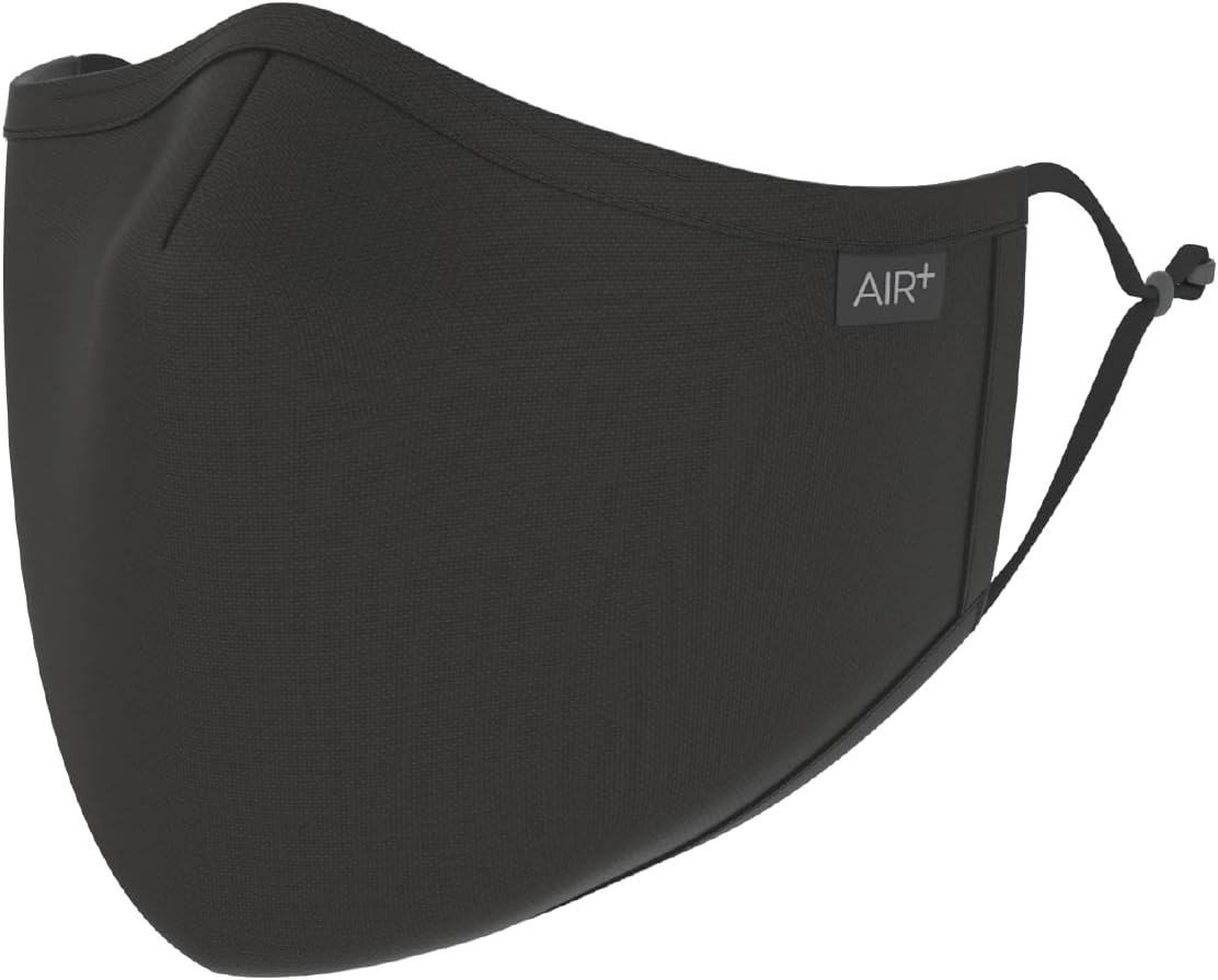 AIR+ Reusable Face Mask, Multi-Layer, Washable, Breathable, Anti-fog for Glasses