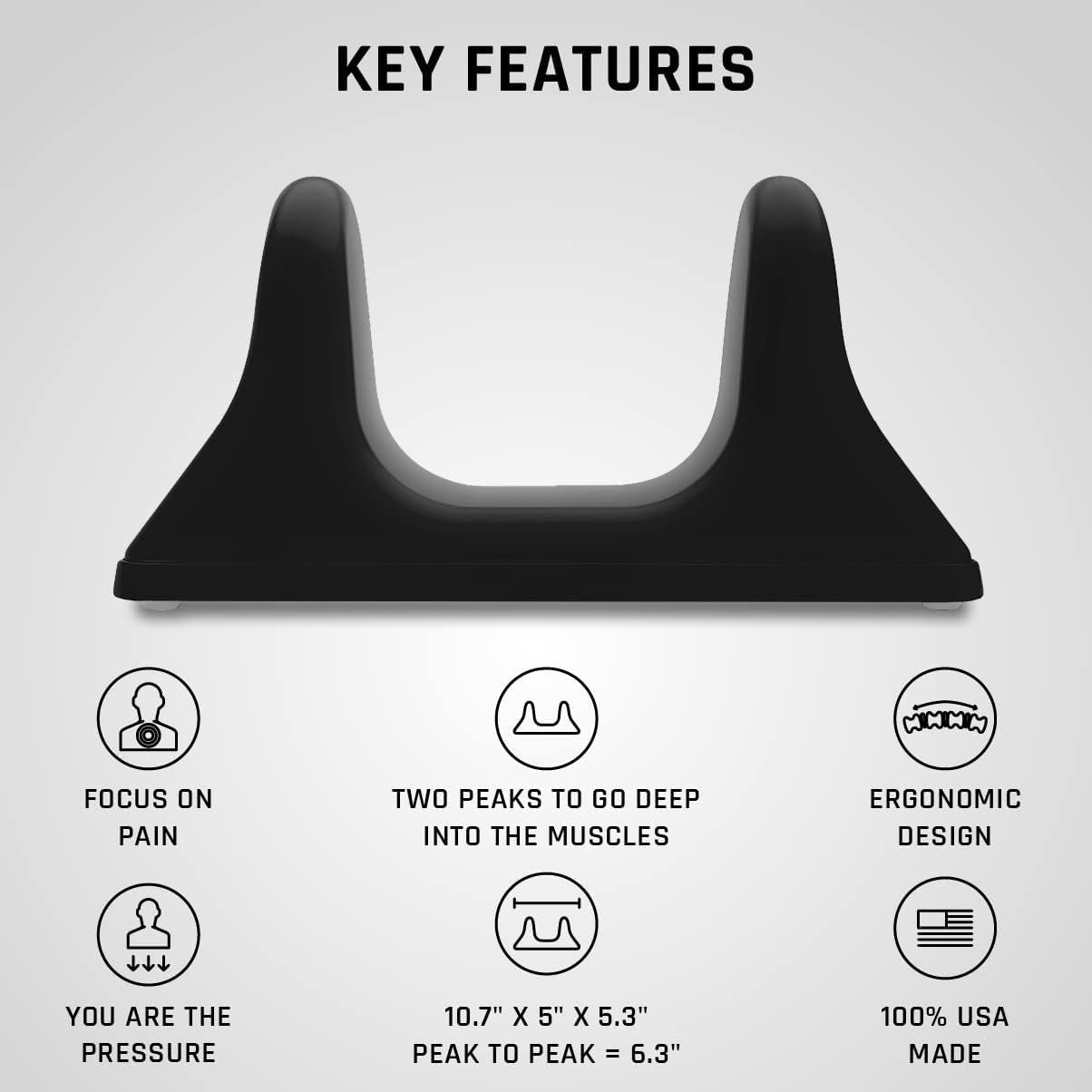 PSO-RITE Psoas Muscle Release Tool - Made in USA, Deep Tissue Massage Device for Back and Hip Flexor Relief