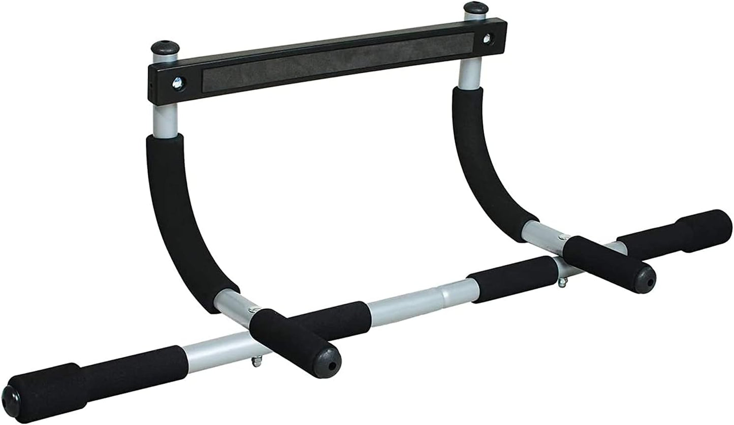 Iron Gym Pull-Up Bar - Total Upper Body Workout, Adjustable Width, Portable Doorframe Chin-Up Bar