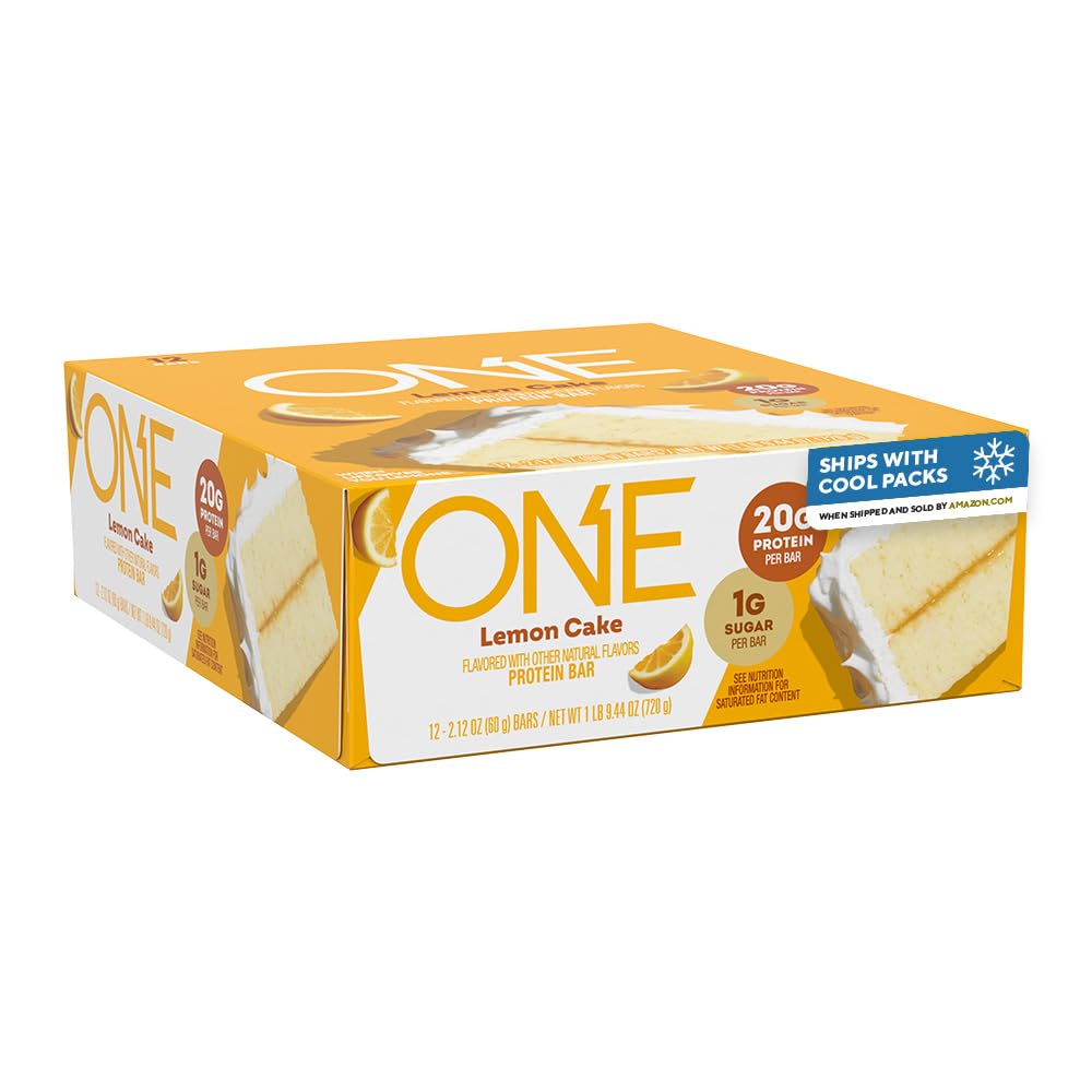 ONE Blueberry Cobbler Protein Bars, Gluten Free, 20g Protein, 12 Count