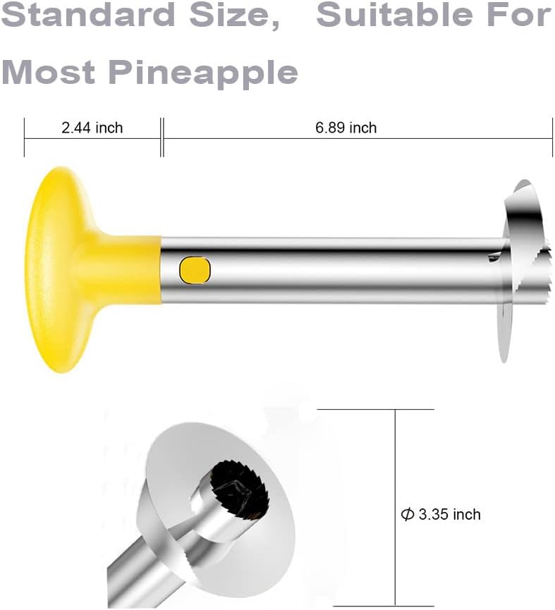 SameTech Easy Kitchen Tool Fruit Pineapple Peeler Corer Slicer Cutter | With Stainless Steel