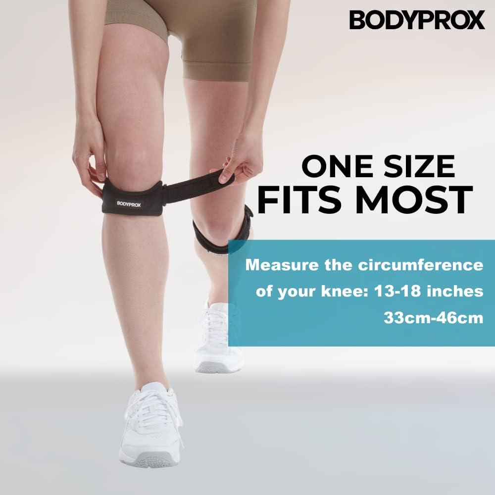Bodyprox Patella Tendon Knee Strap 2 Pack for Knee Pain Relief