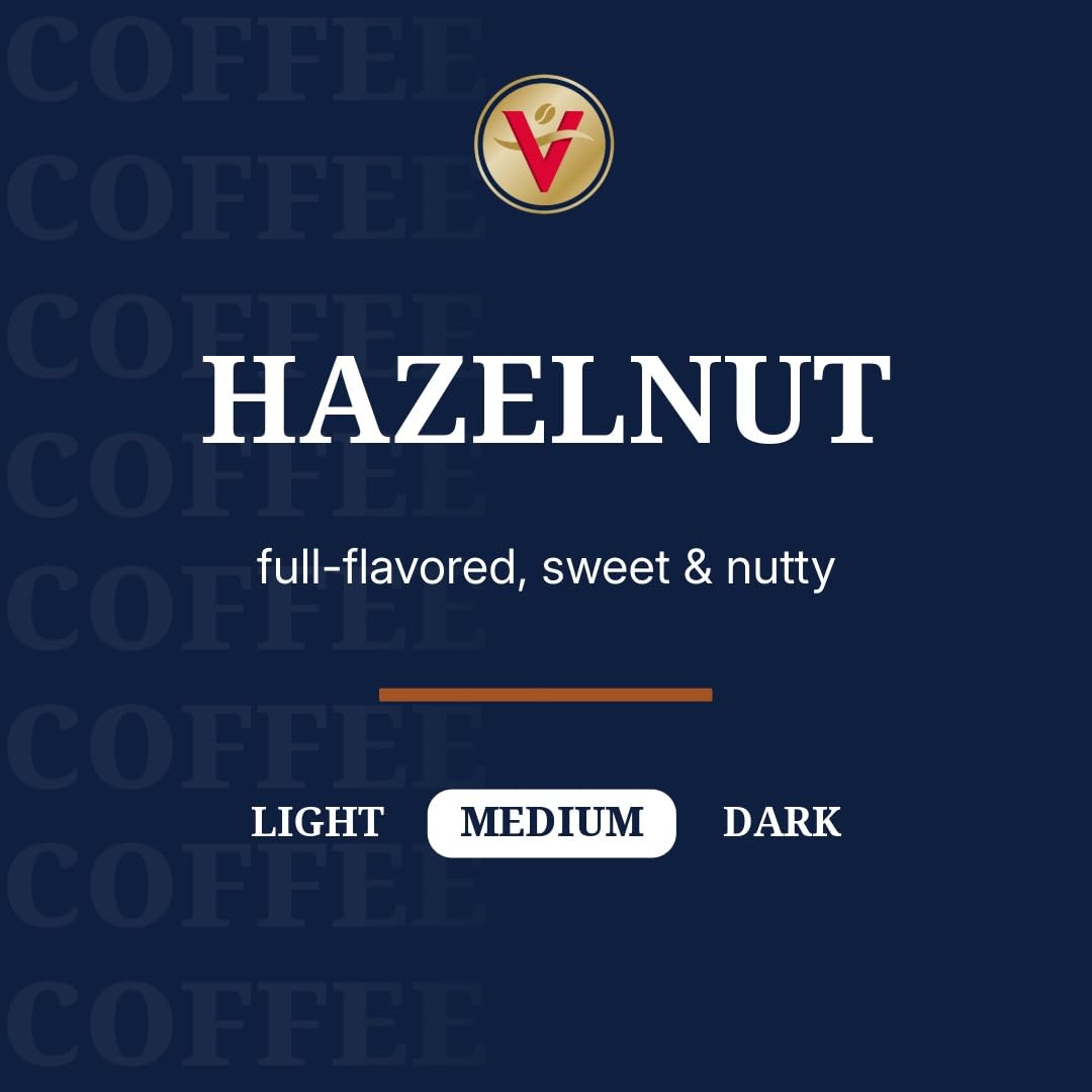 Victor Allen's Hazelnut Flavored Single Serve Coffee Pods for Keurig K-Cup Brewers, 80 Count, Medium Roast
