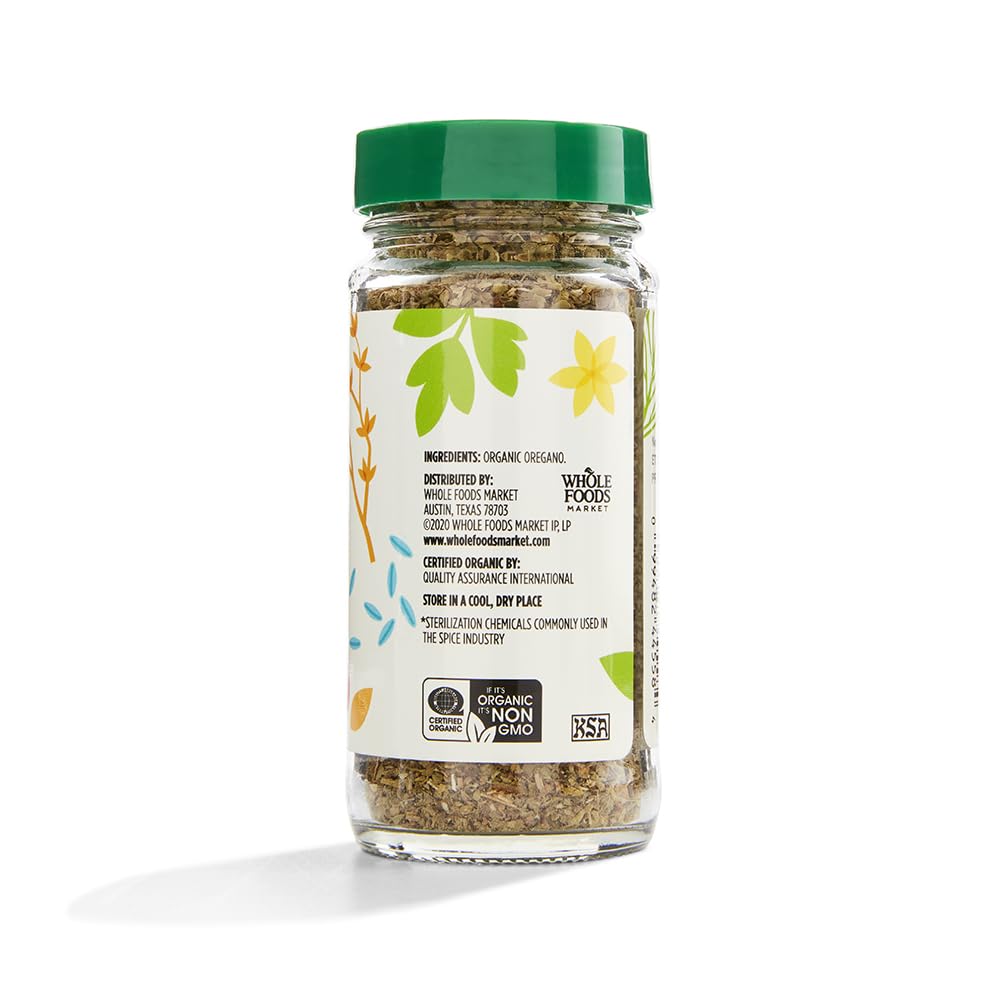 365 by Whole Foods Market, USDA Certified Organic Italian Seasoning, 0.35 Ounce Dried Oregano