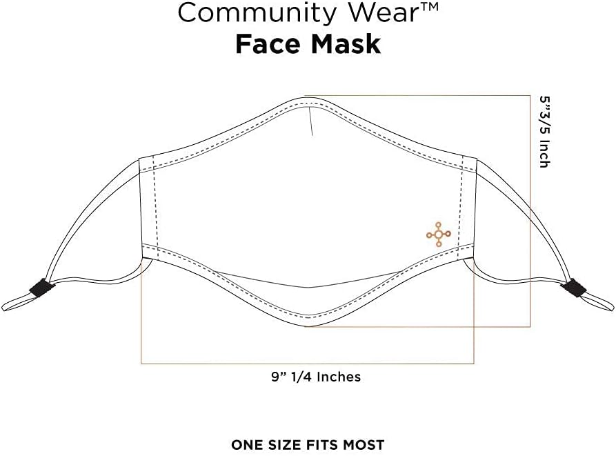 Tommie Copper Community Wear Face Masks Double Lined Copper Infused