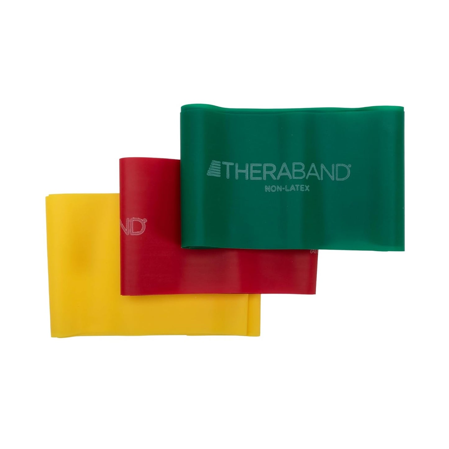 THERABAND Resistance Bands Set, Beginner Kit, Latex Elastic Bands for Exercise