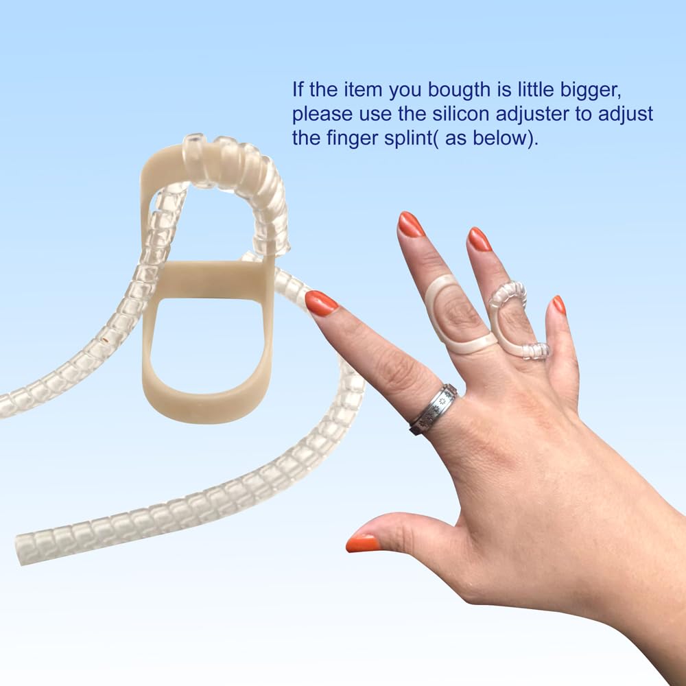Oval Finger Splint 8 Pcs for Arthritis, Mallet Finger, Trigger Finger, Hypermobility