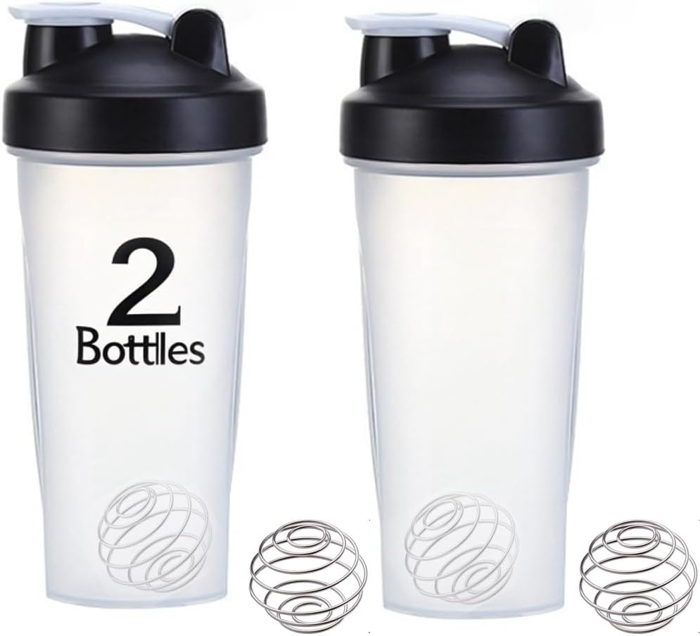 otylzto 28 oz Protein Shaker Bottles, Stainless Steel Whisk