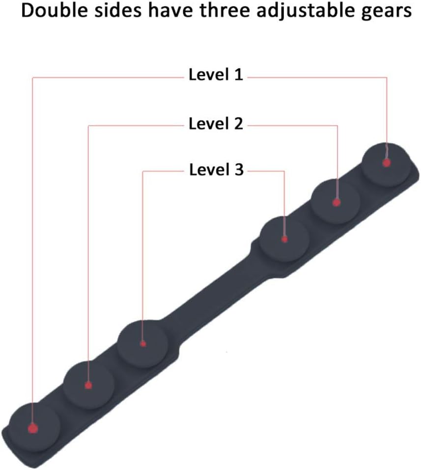 4 PCS Black Extended Silicone Bands Anti-Tightening Strap for Masks