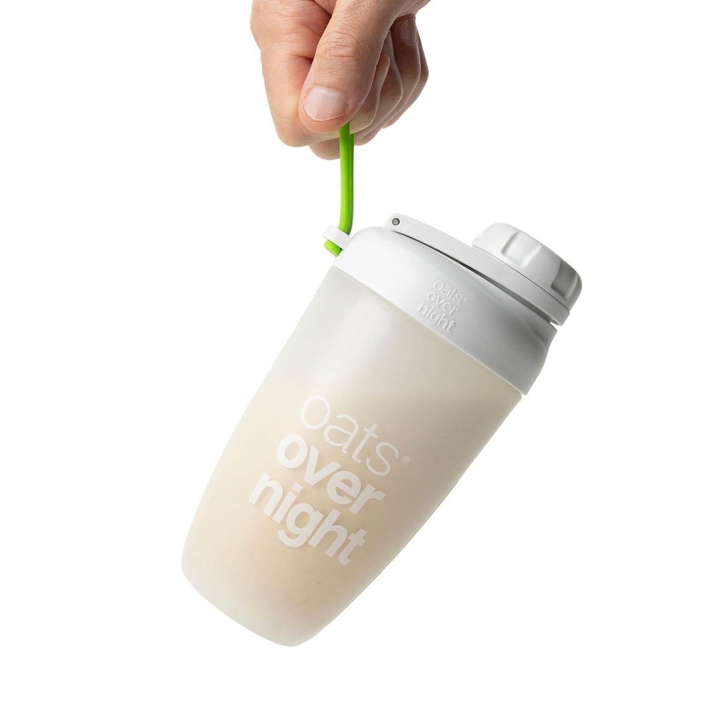 Oats Overnight Leakproof Shaker Bottle - 8oz Fill Line, Dishwasher Safe