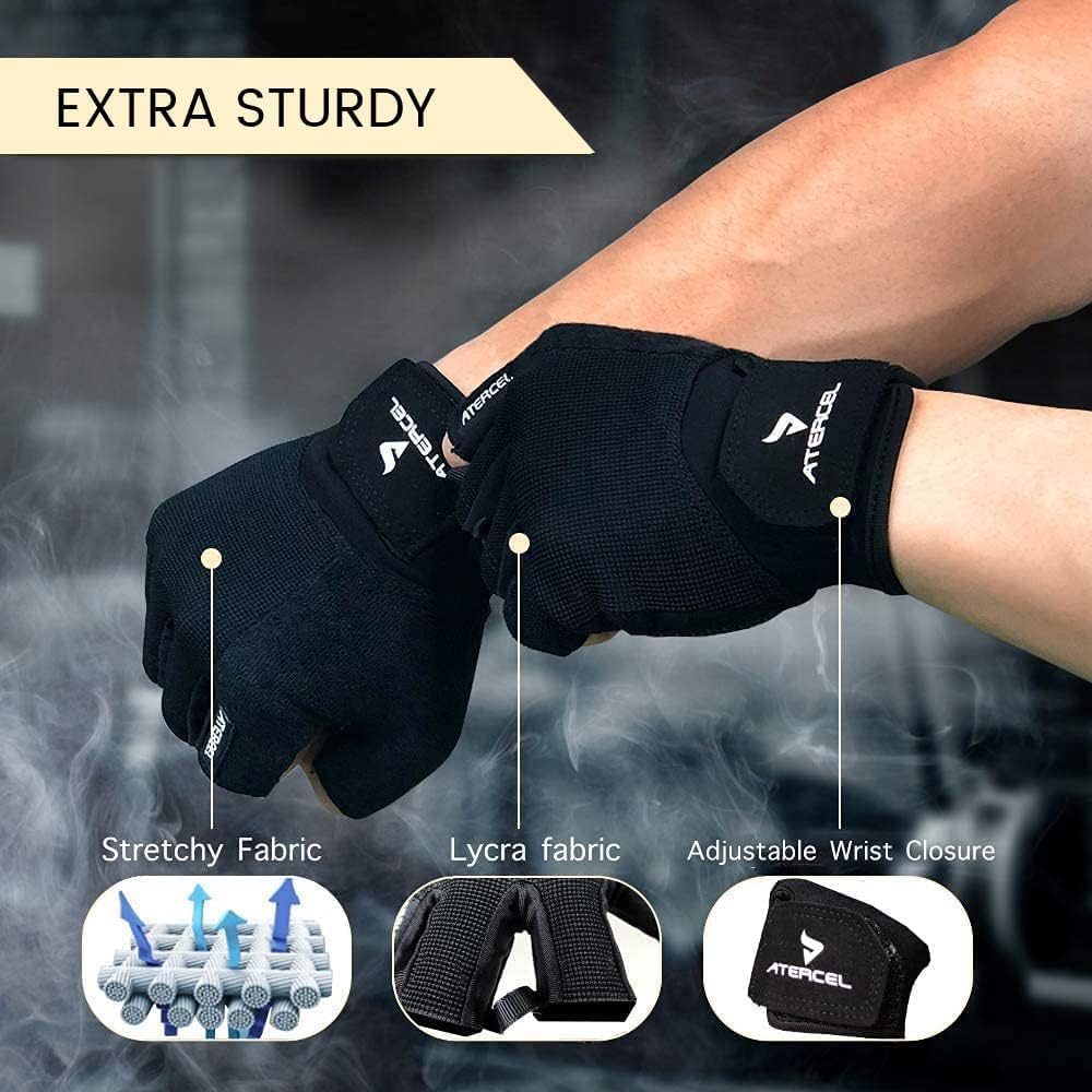 ATERCEL Workout Gloves for Men & Women, Weight Lifting, Gym