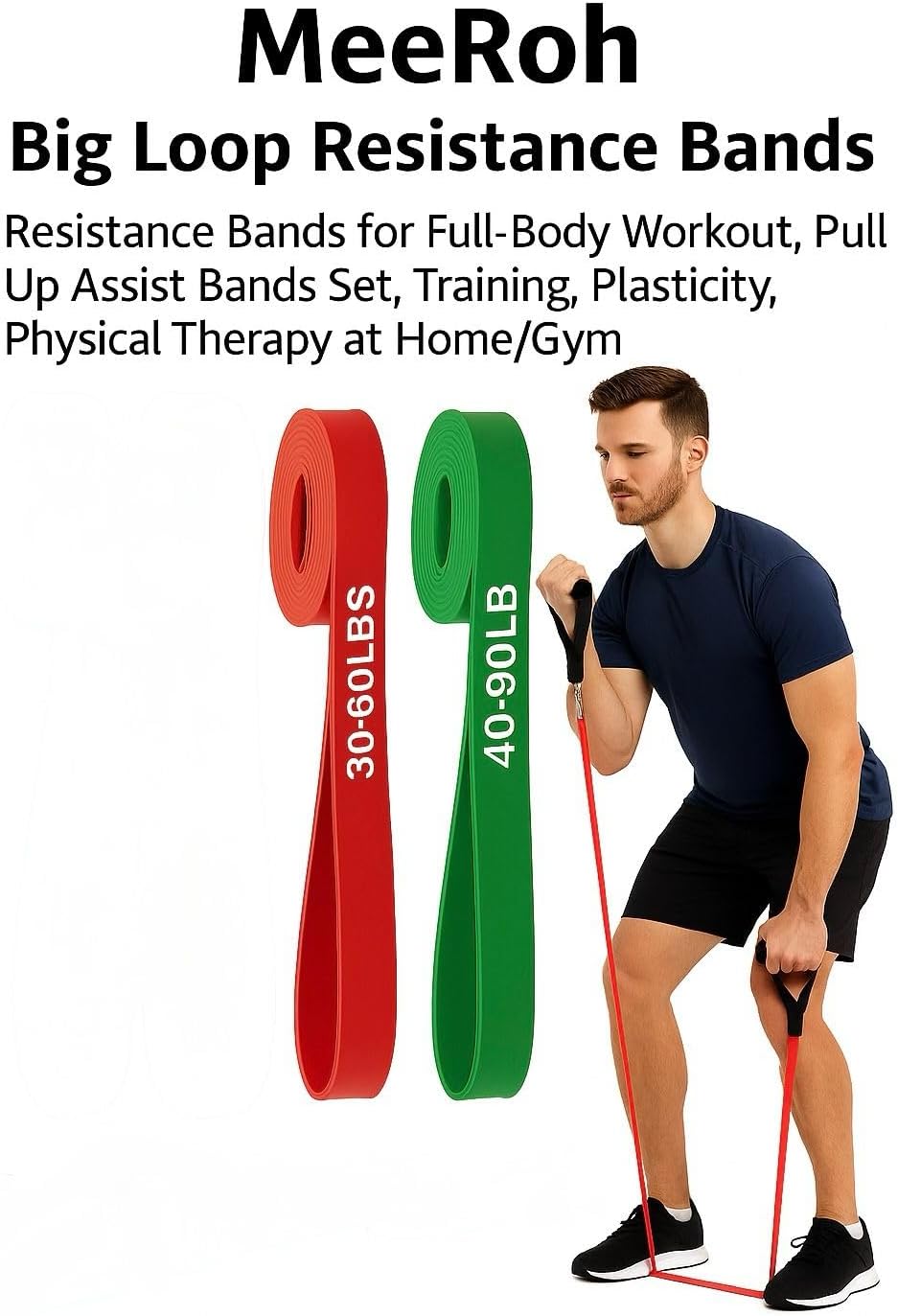 MeeRoh Heavy Duty Resistance Band for Pull Ups & Calisthenics