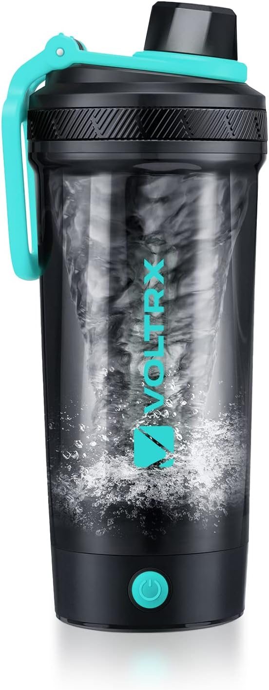 VOLTRX USB-C Rechargeable Electric Protein Shake Mixer Bottle, 24oz, BPA-Free
