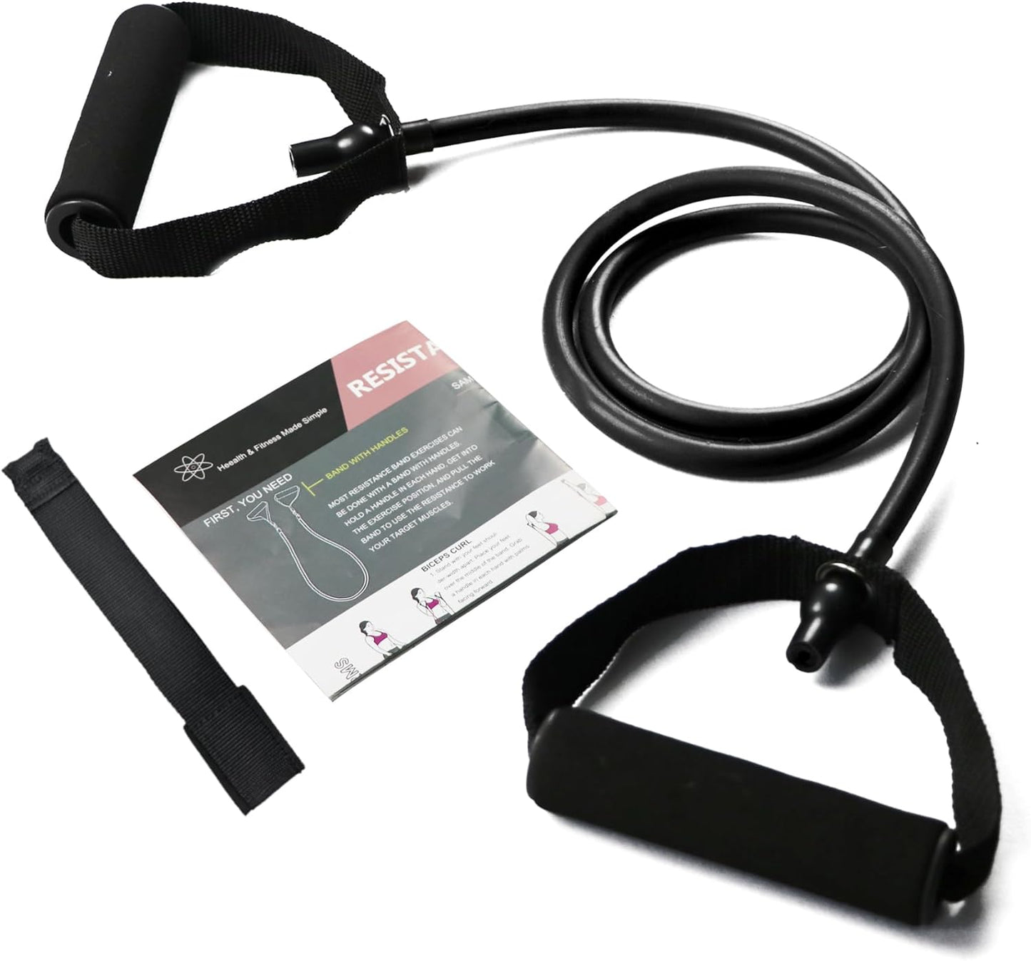 Resistance Bands with Handles for Full Body Workout, Therapy, Home Fitness