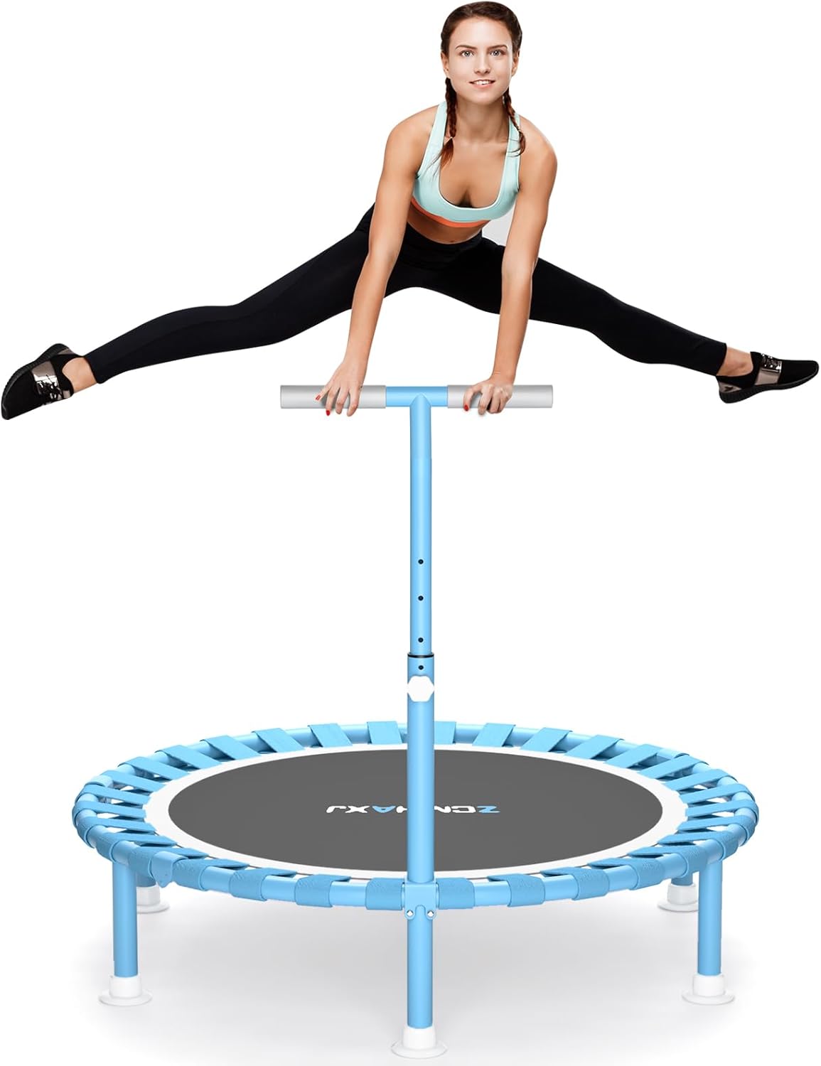 ZCMHAXJ 40" Foldable Mini Trampoline, 450lbs Capacity