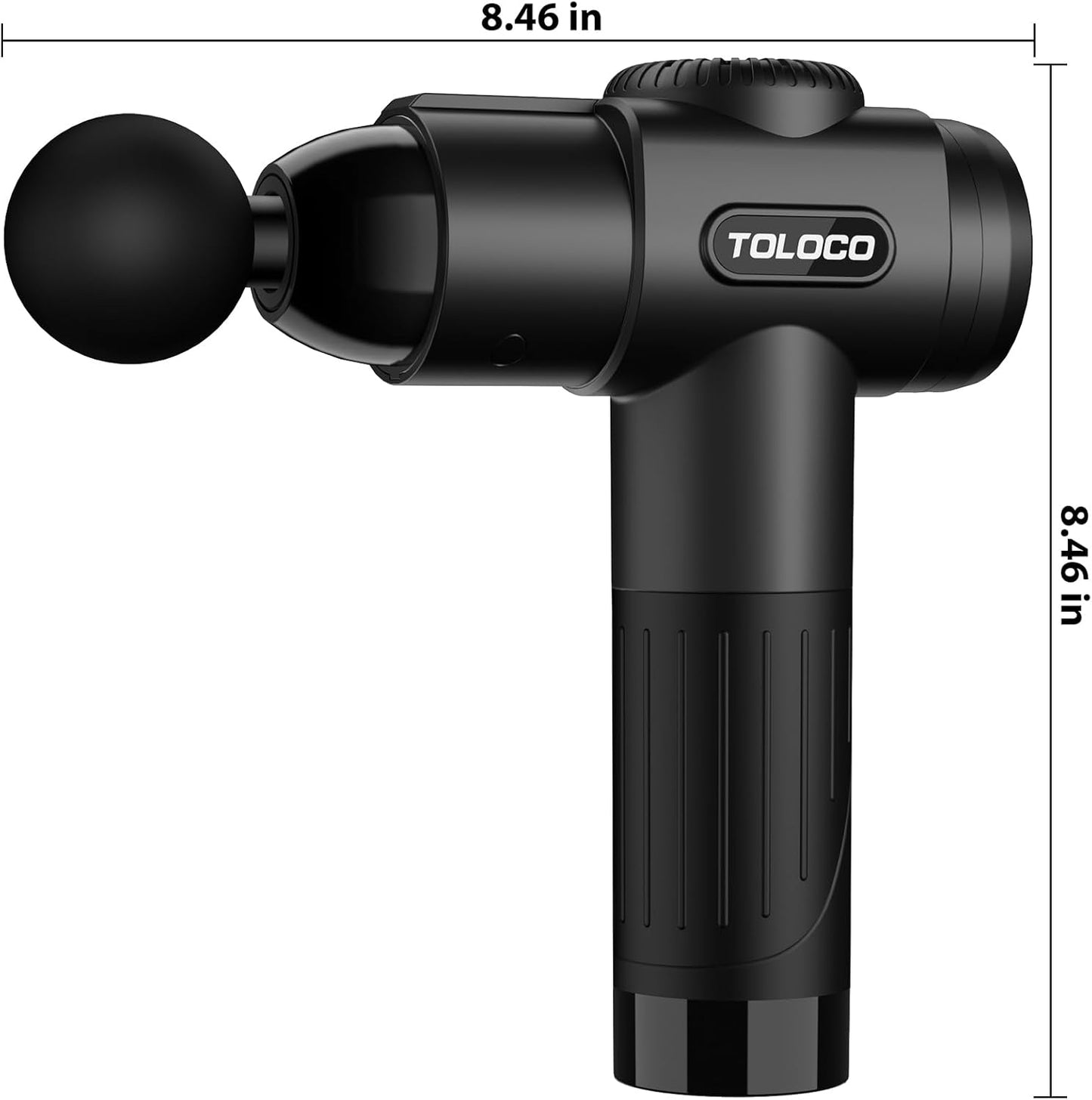 TOLOCO Massage Gun, Deep Tissue Back Massage, 10 Heads, Quiet Motor