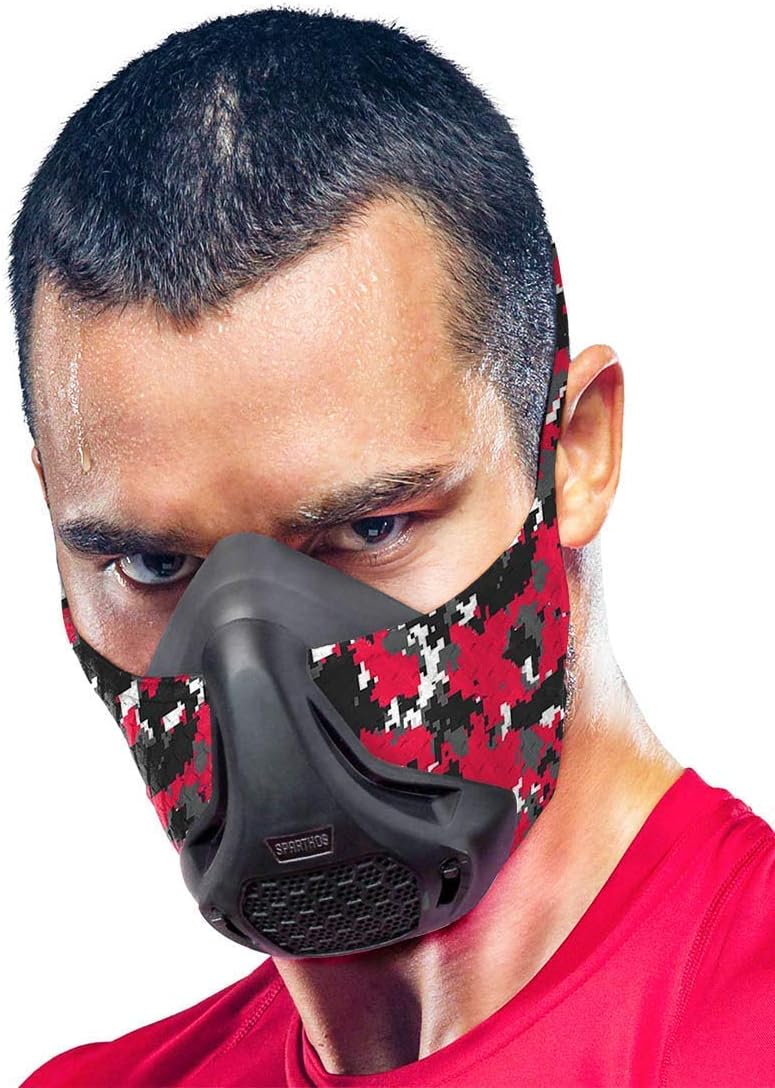 Sparthos High Altitude Mask for Fitness, Running, and Endurance Training with 16 Breathing Levels