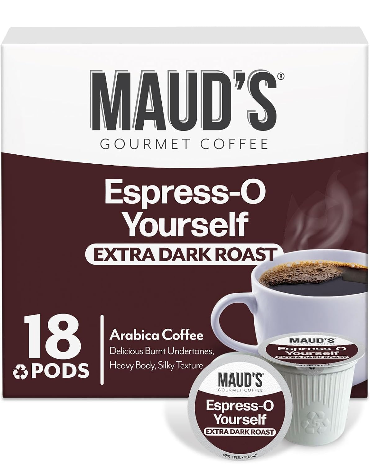 Maud's Bold Dark Roast Coffee Pods Variety Pack, 40-count, 9 Assorted Flavors