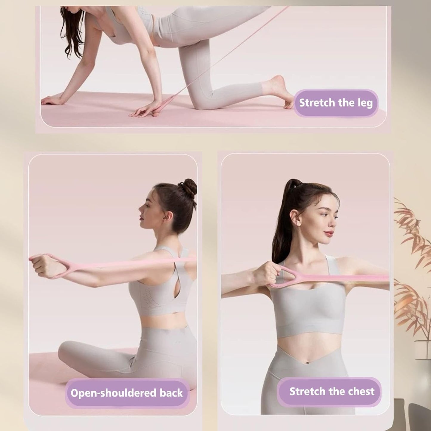 Figure 8 Resistance Band with Handles for Arm, Back, Shoulder Training