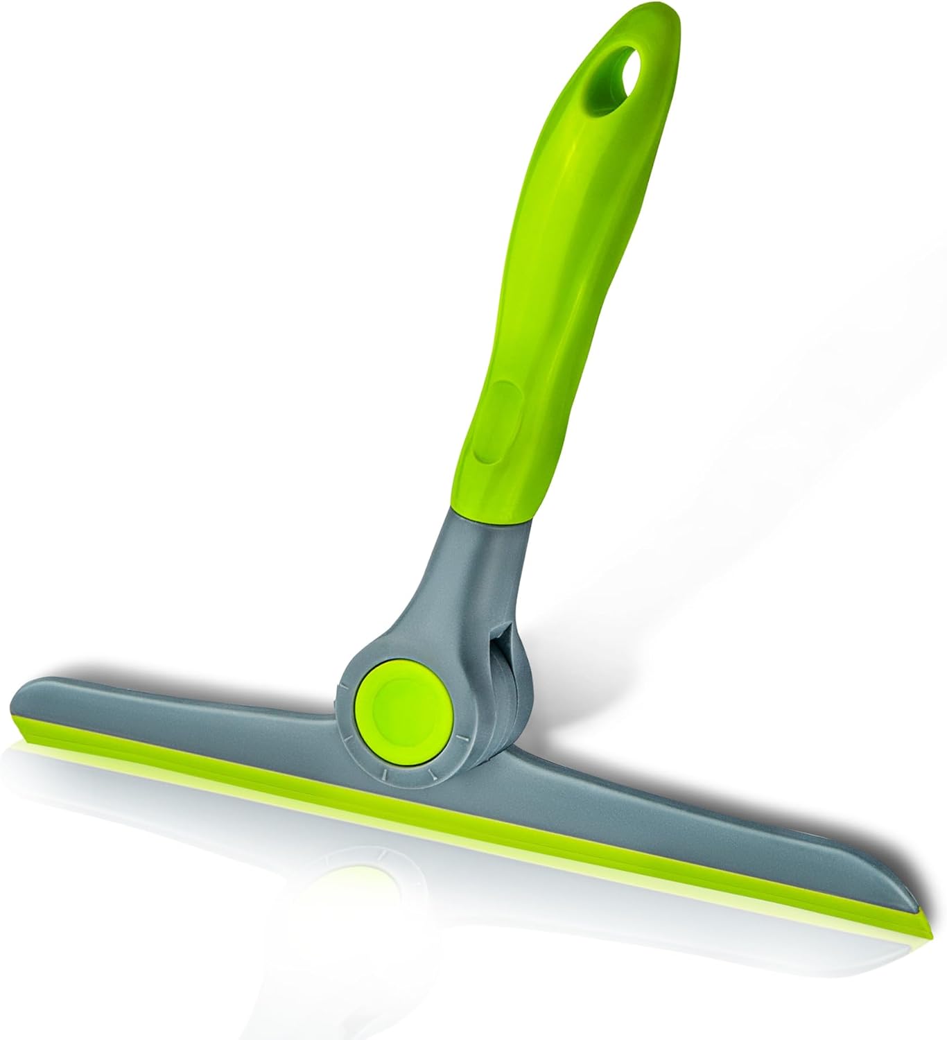 DSV Standard 10" Heavy Duty Green, Grey Window Cleaning Squeegee, Handheld Squeegee for Glass Doors, Windows, Car Windshields & More