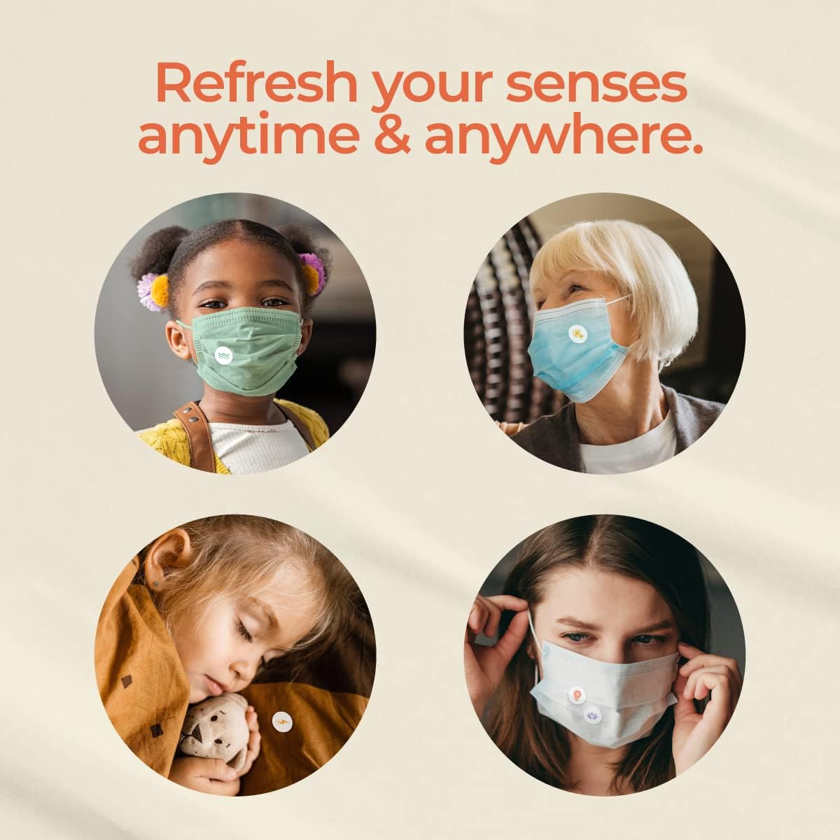 Gya Labs Aroma Mask Patches Combo Pack with Essential Oils for Face Masks and Pillows
