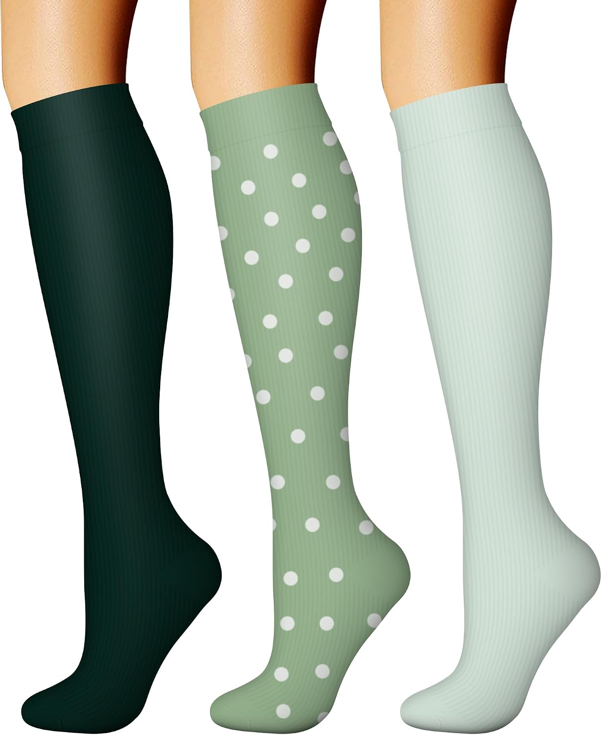 CHARMKING Compression Socks for Women and Men 15-20 mmHg