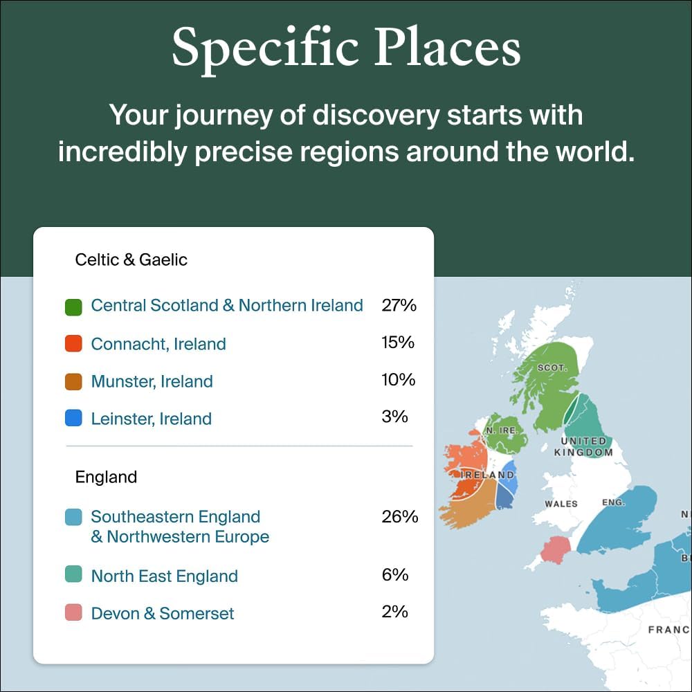 AncestryDNA Genetic Ethnicity Test Kit with 3600+ Regions