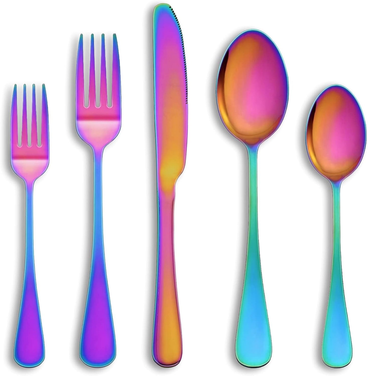 20 Piece Silverware Set Service for 4,Premium Stainless Steel Flatware Set,Mirror Polished Cutlery Utensil Set,Durable Home Kitchen Eating Tableware Set,Include Fork Knife Spoon Set,Dishwasher Safe