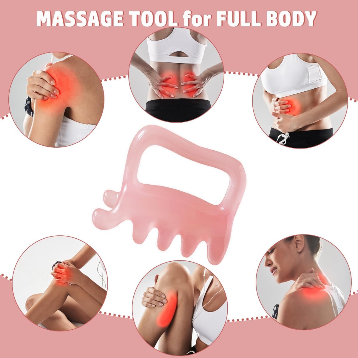 Fascia Massage Blaster Tool for Cellulite and Myofascial Release Pink
