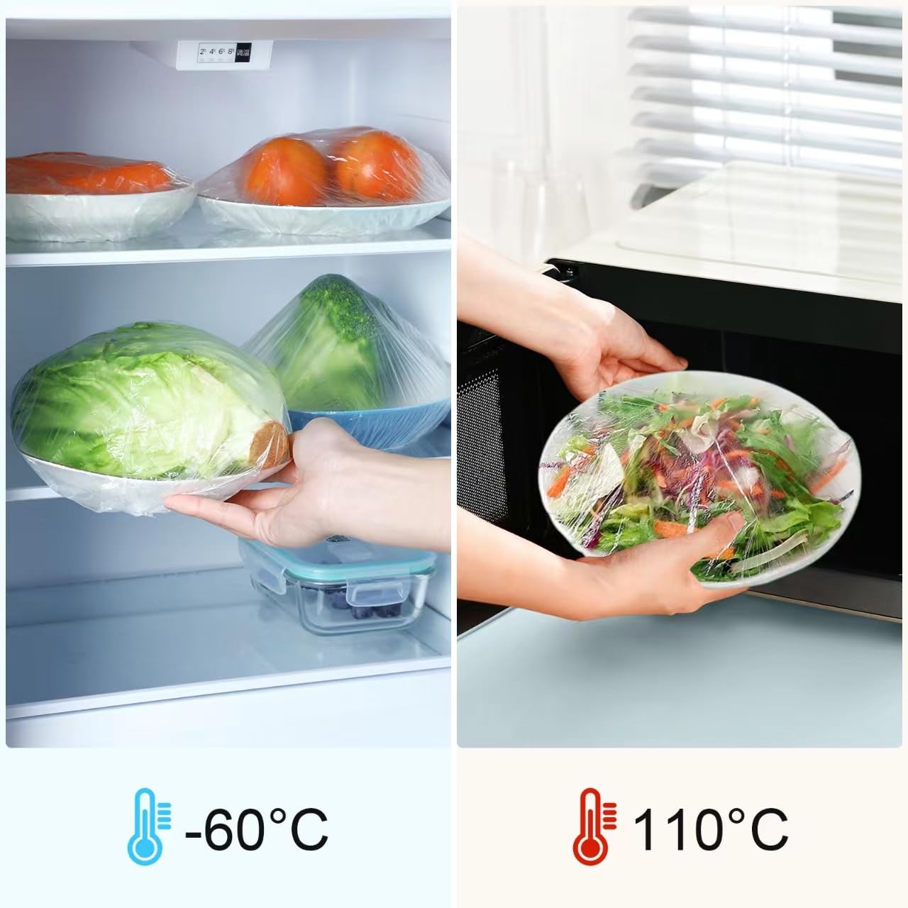 100 Bowl Covers Bread Proofing Sourdough Bread Baking Supplies | Large Thick Plastic Shower Caps Sourdough Tools accessories Food Covers Elastic Stretch for Rising Keep Food Fresh