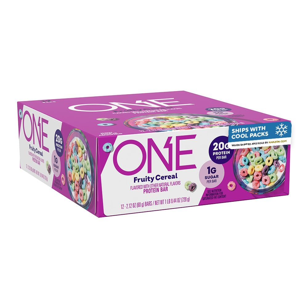 ONE Blueberry Cobbler Protein Bars, Gluten Free, 20g Protein, 12 Count