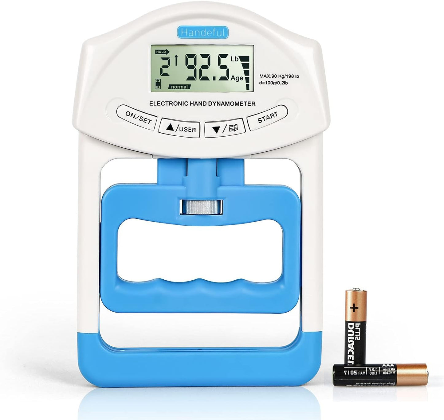 Handeful Grip Strength Tester Trainer - Dynamometer Handgrip Measurer