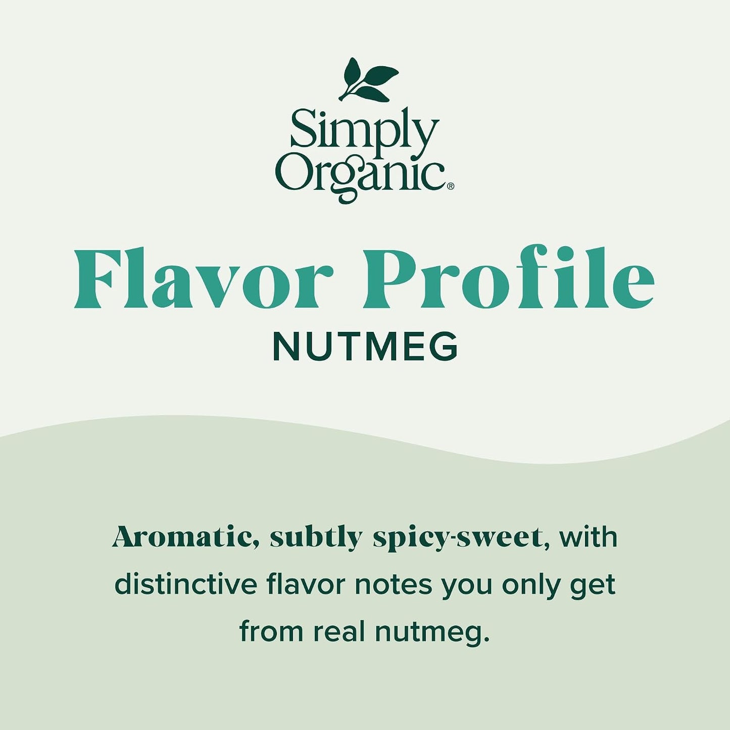 Simply Organic Pure Ground Nutmeg, 2.3 Ounce Jar, Aromatic, Subtly Spicy-Sweet Flavor, Organic, Kosher, No GMO, No ETO