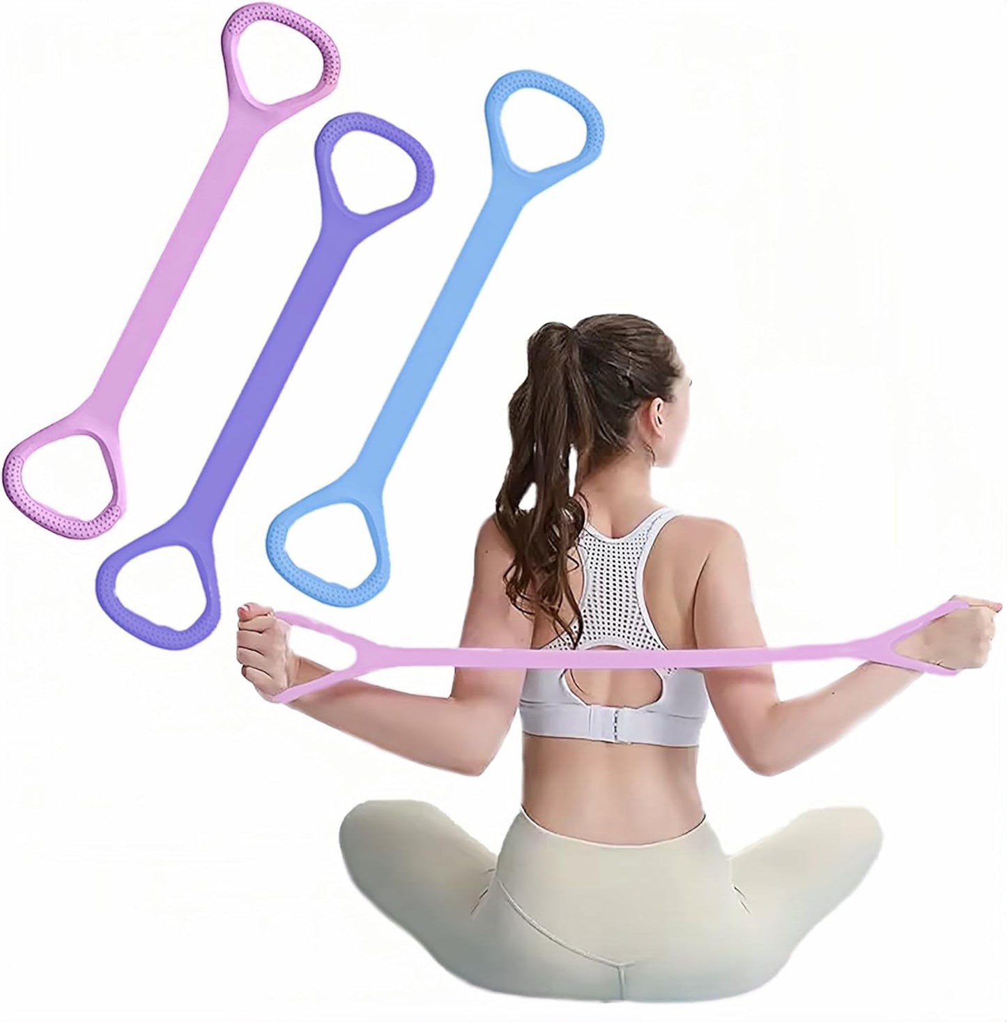 Figure 8 Resistance Band with Handles for Arm, Back, Shoulder Training