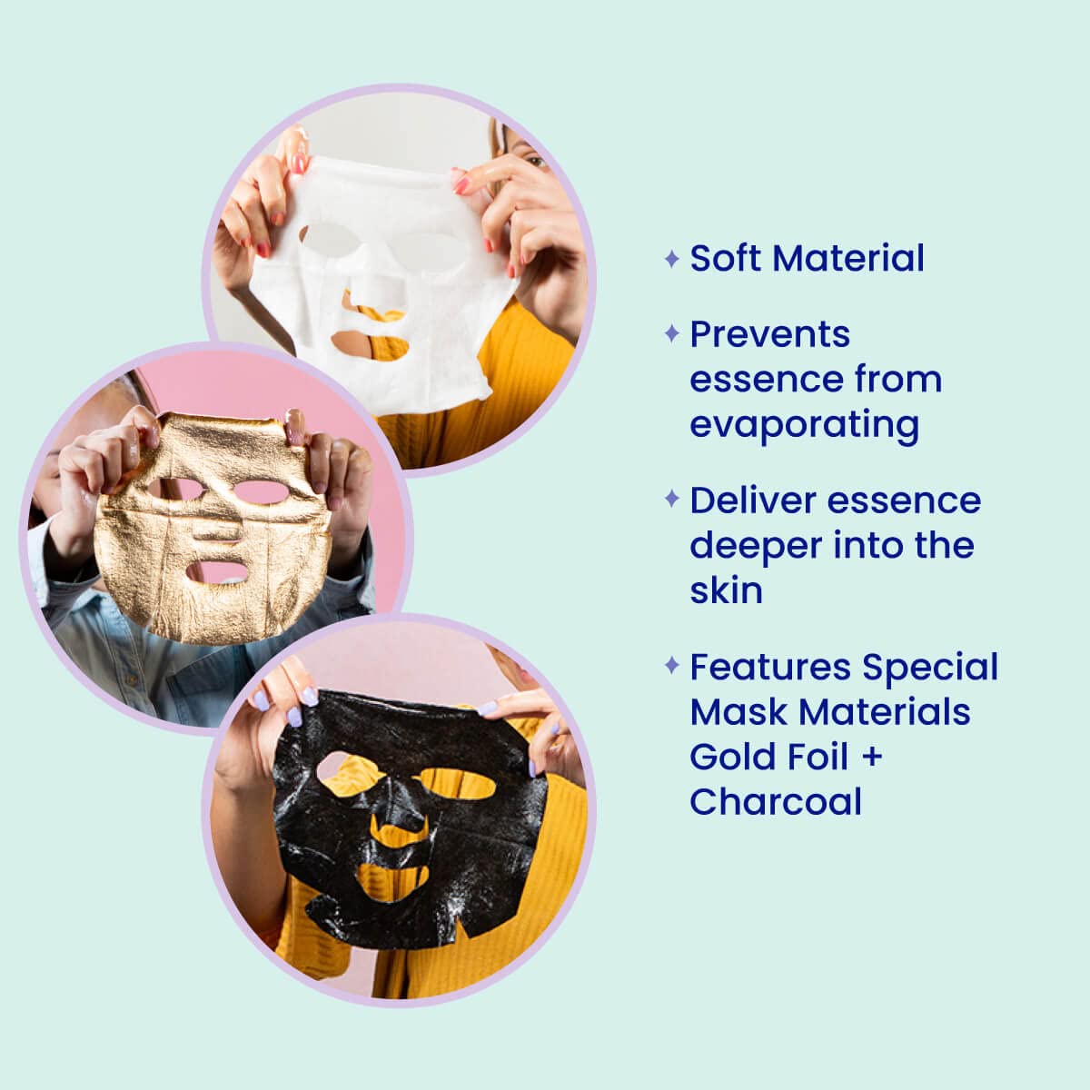 Facetory K Beauty Face Mask Skin Care 7 Piece Collection Set