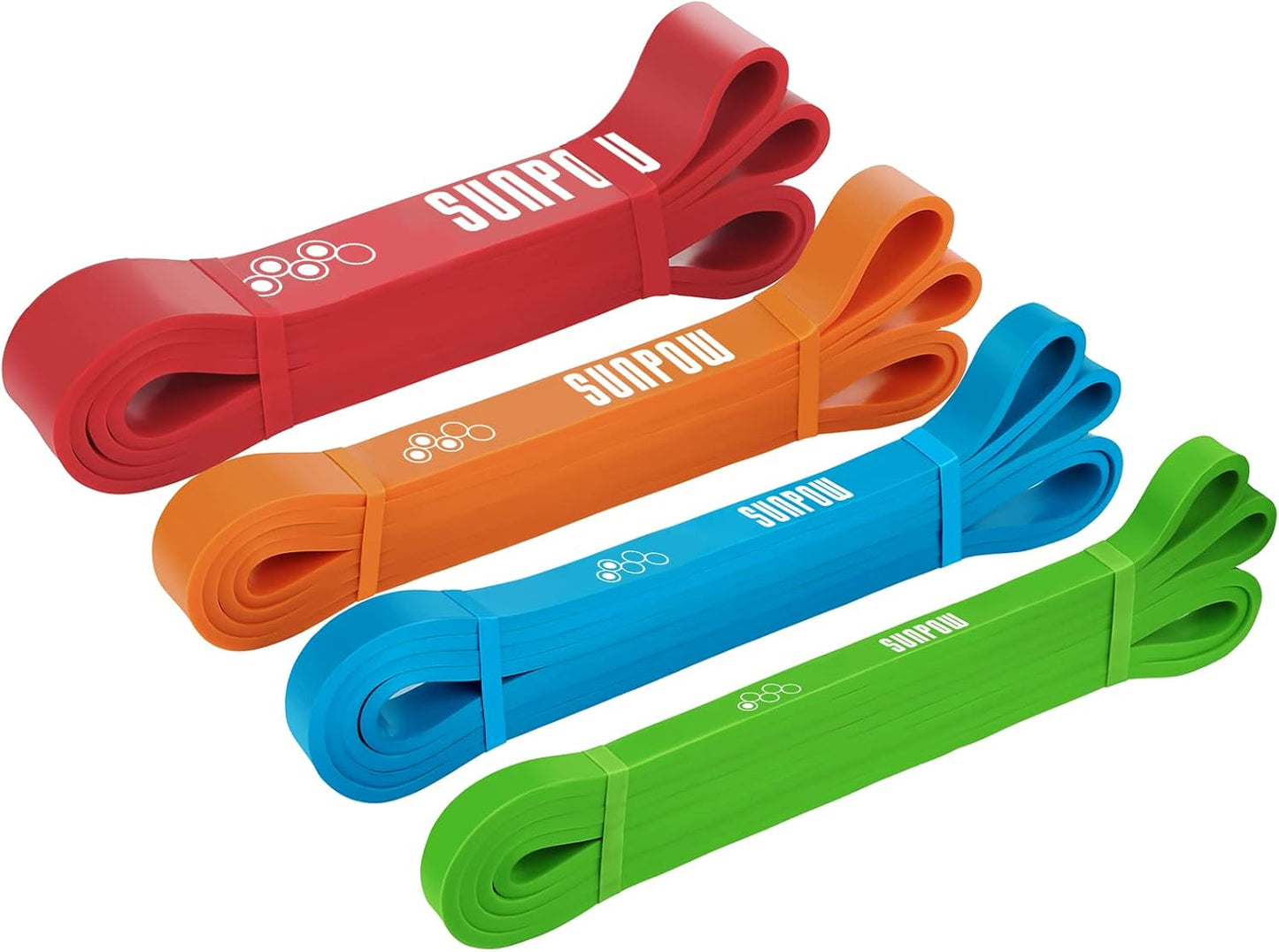 SUNPOW Pull Up Assistance Bands, Set of 5 Heavy Duty Resistance Bands