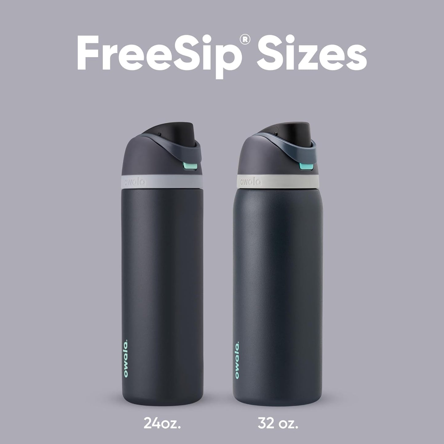 Owala FreeSip Insulated Stainless Steel Water Bottle with Straw for Sports, Travel, and School BPA-Free Sports Water Bottle, 32 oz, Foggy Tide