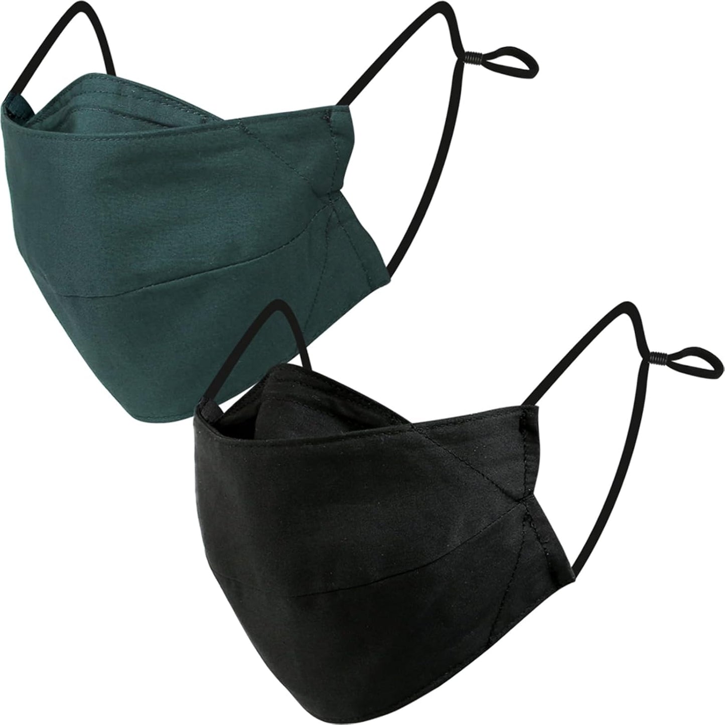 BASE CAMP 100% Cotton Reusable Cloth Face Masks with Filter Pocket
