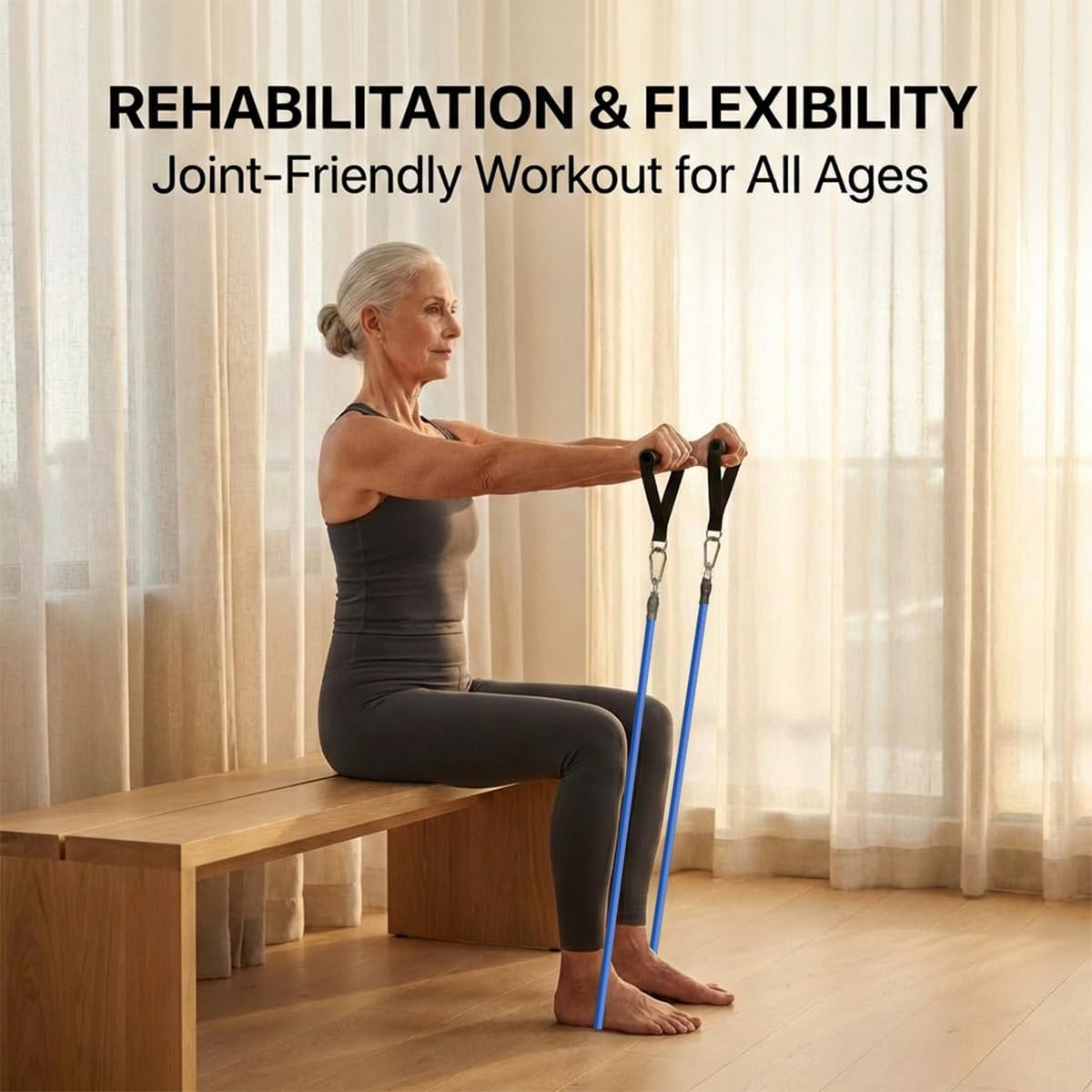 Veick Resistance Bands for Home Workout with Handles