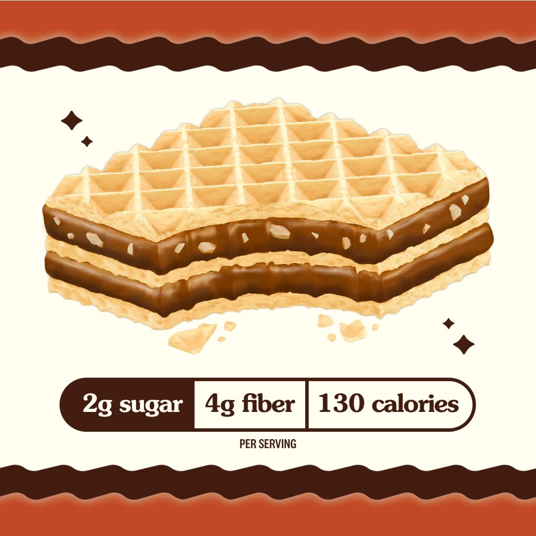 Rip Van Chocolate Hazelnut Wafer Cookies, 16 Count, Individually Wrapped