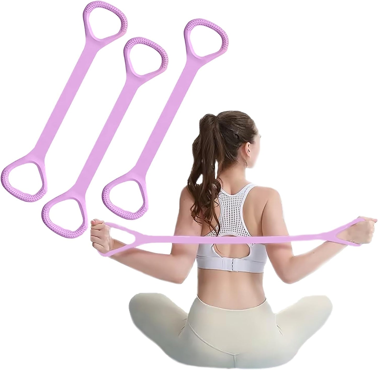 Figure 8 Resistance Band with Handles for Arm, Back, Shoulder Training